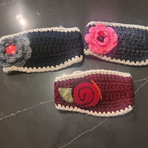 Knitted headband ear warmers